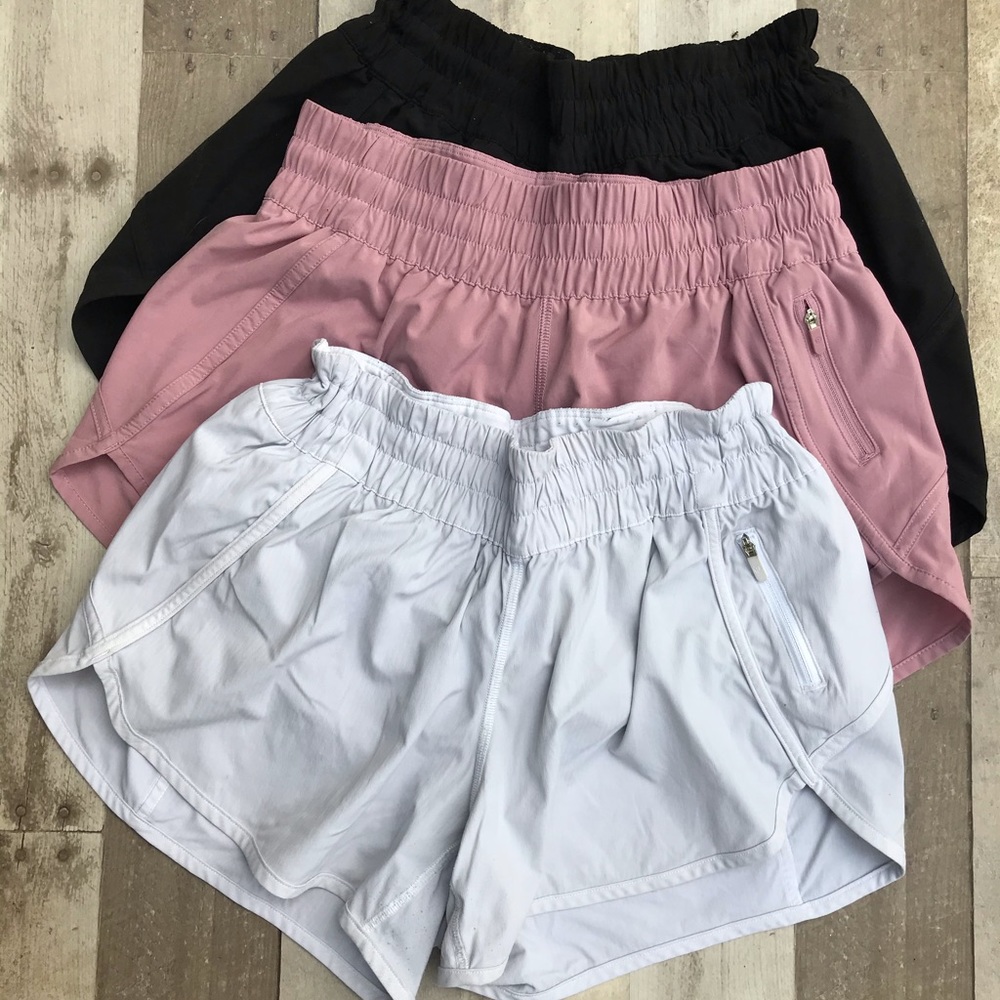 Lululemon 3 pair shorts and 6 Lululemon bags